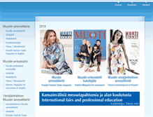 Tablet Screenshot of muotimaailma.fi